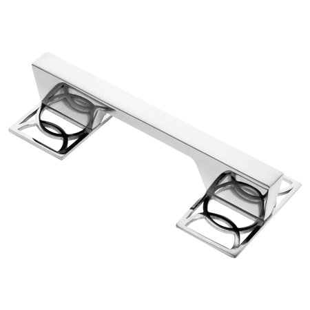 WISDOM STONE Symone Cabinet Pull, 96mm 3 3/4in Center to Center, Polished Chrome 414296CH